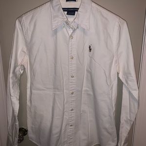 Ralph Lauren Knit Cotton Long Sleeve Oxford Shirt